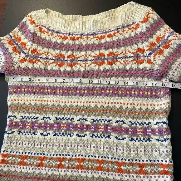 LAUREN Ralph Lauren Fair Isle Southwest Aztec Tunic Sweater Women’s Size M - Picture 7 of 7